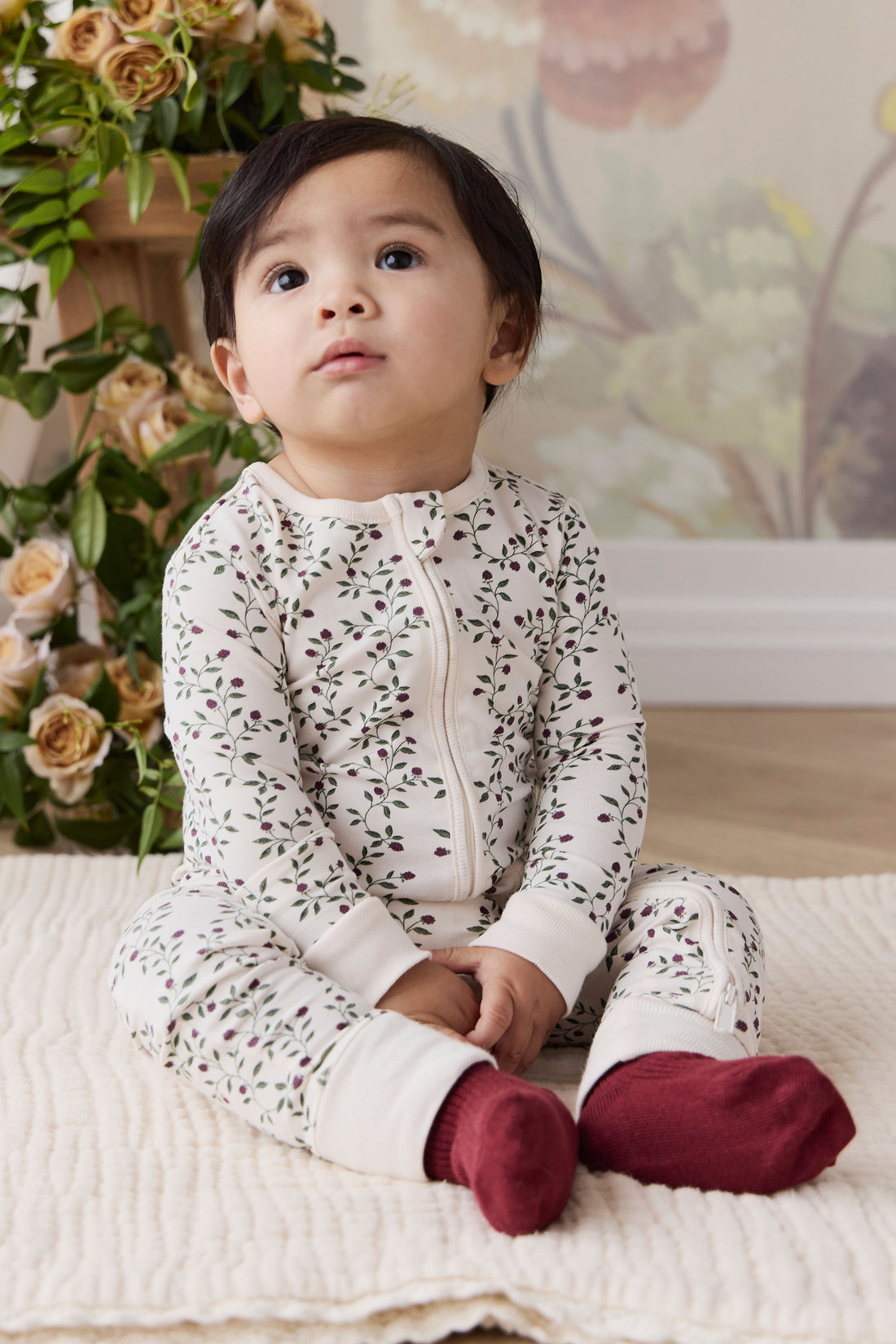 Organic Cotton Jude Onepiece - Mulberries Childrens Onepiece from Jamie Kay NZ
