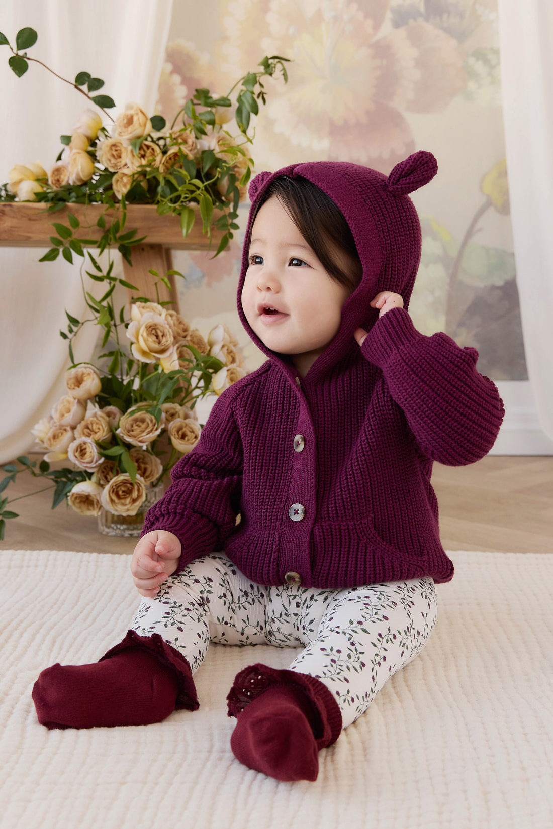 Organic Cotton Everyday Legging - Mulberries Childrens Legging from Jamie Kay NZ