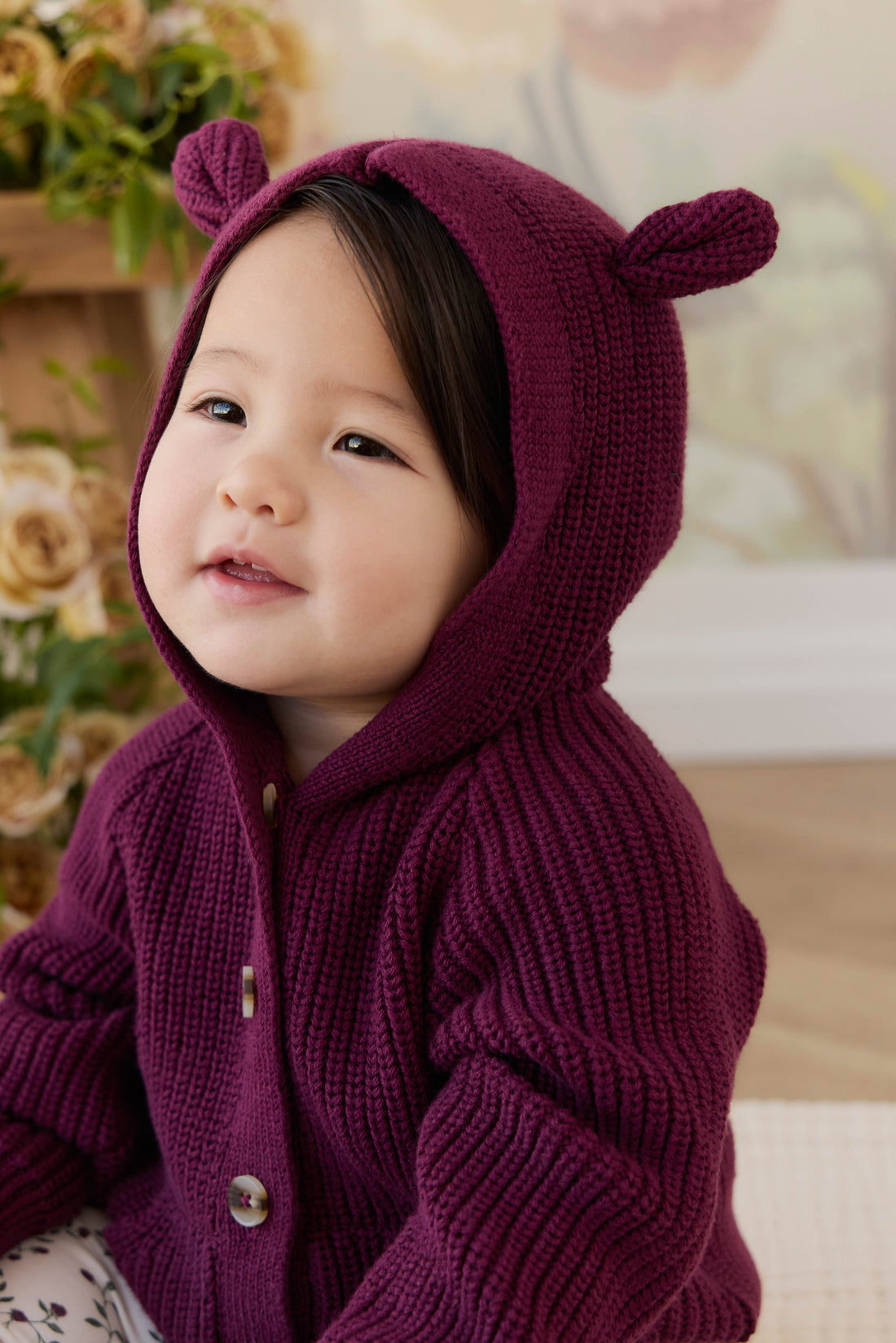 Bear Cardigan - Sweet Mulberry Childrens Cardigan from Jamie Kay NZ