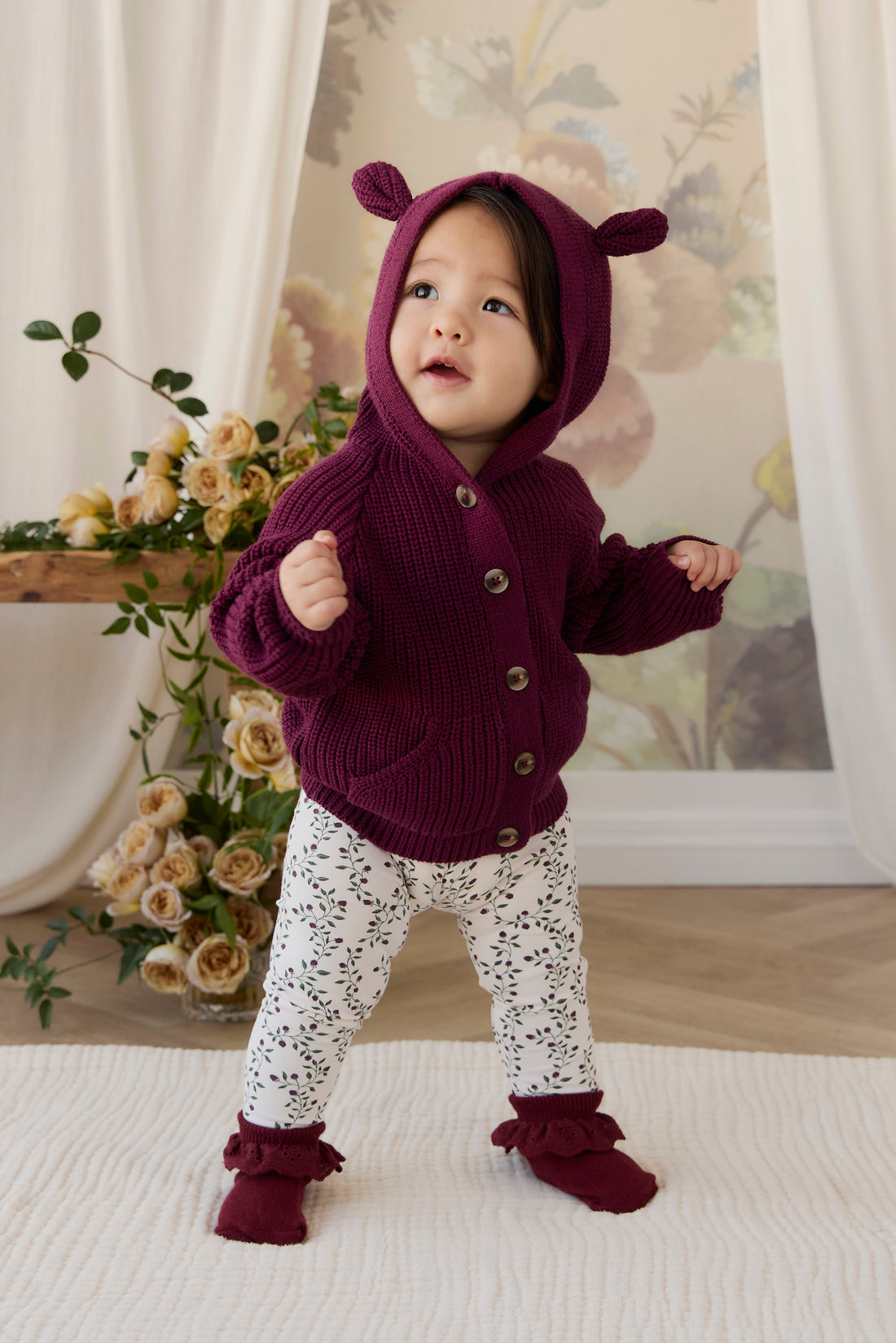 Organic Cotton Everyday Legging - Mulberries Childrens Legging from Jamie Kay NZ