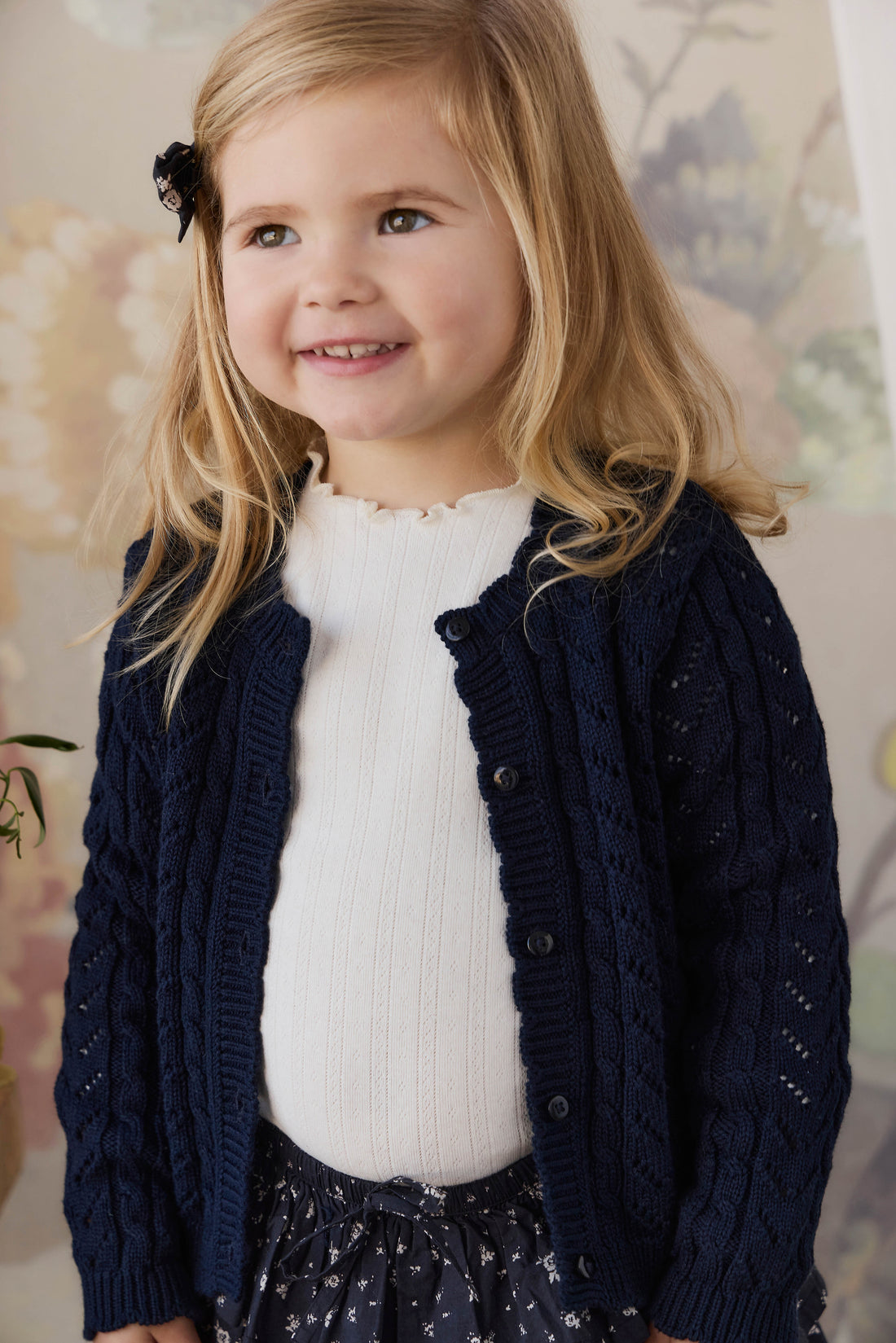 Arabella Knitted Cardigan - Starry Night Childrens Cardigan from Jamie Kay NZ
