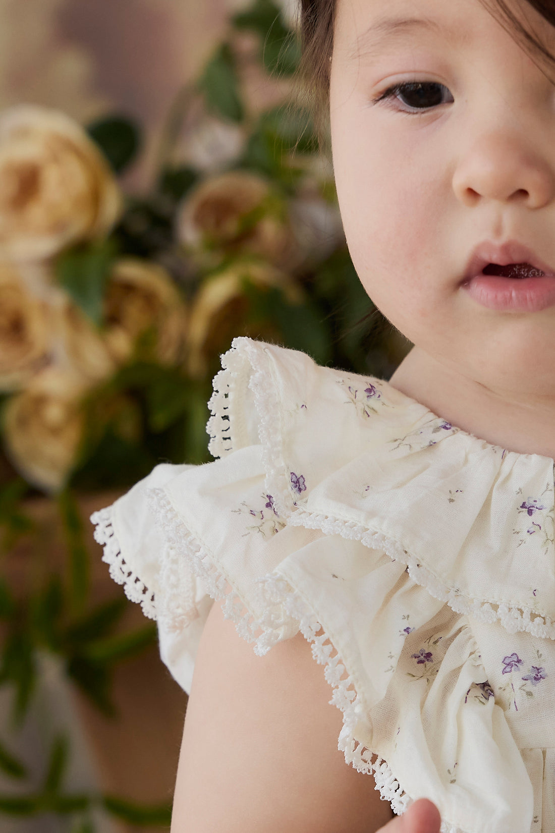 Organic Cotton Banks Blouse - Jade Floral Childrens Top from Jamie Kay NZ