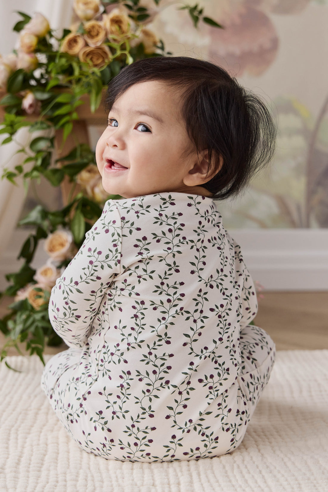 Organic Cotton Jude Onepiece - Mulberries Childrens Onepiece from Jamie Kay NZ