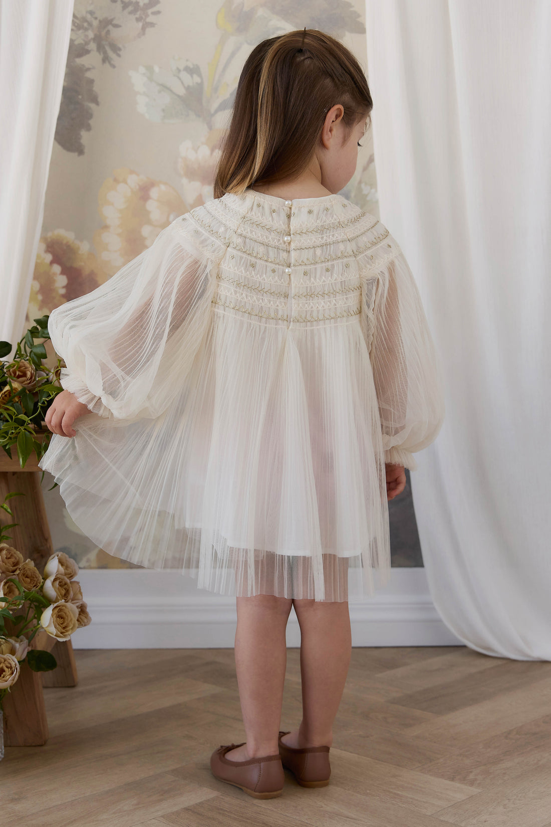 Lydie Tulle Dress - Snow Angel Childrens Dress from Jamie Kay NZ