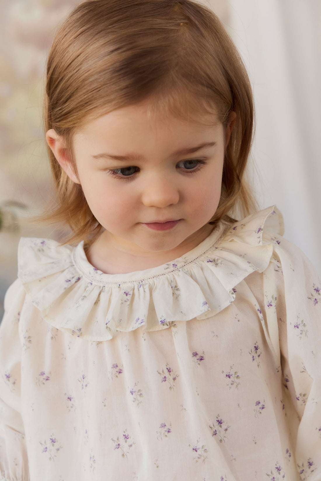 Organic Cotton Leonie Top - Jade Floral Childrens Top from Jamie Kay NZ