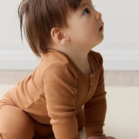 Organic Cotton Modal Long Sleeve Bodysuit - Baker Childrens Bodysuit from Jamie Kay NZ