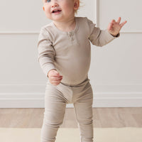 Organic Cotton Modal Long Sleeve Bodysuit - Milford Childrens Bodysuit from Jamie Kay NZ