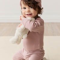 Organic Cotton Modal Everyday Legging - Mauve Shadow Childrens Legging from Jamie Kay NZ