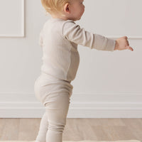 Organic Cotton Modal Long Sleeve Bodysuit - Milford Childrens Bodysuit from Jamie Kay NZ