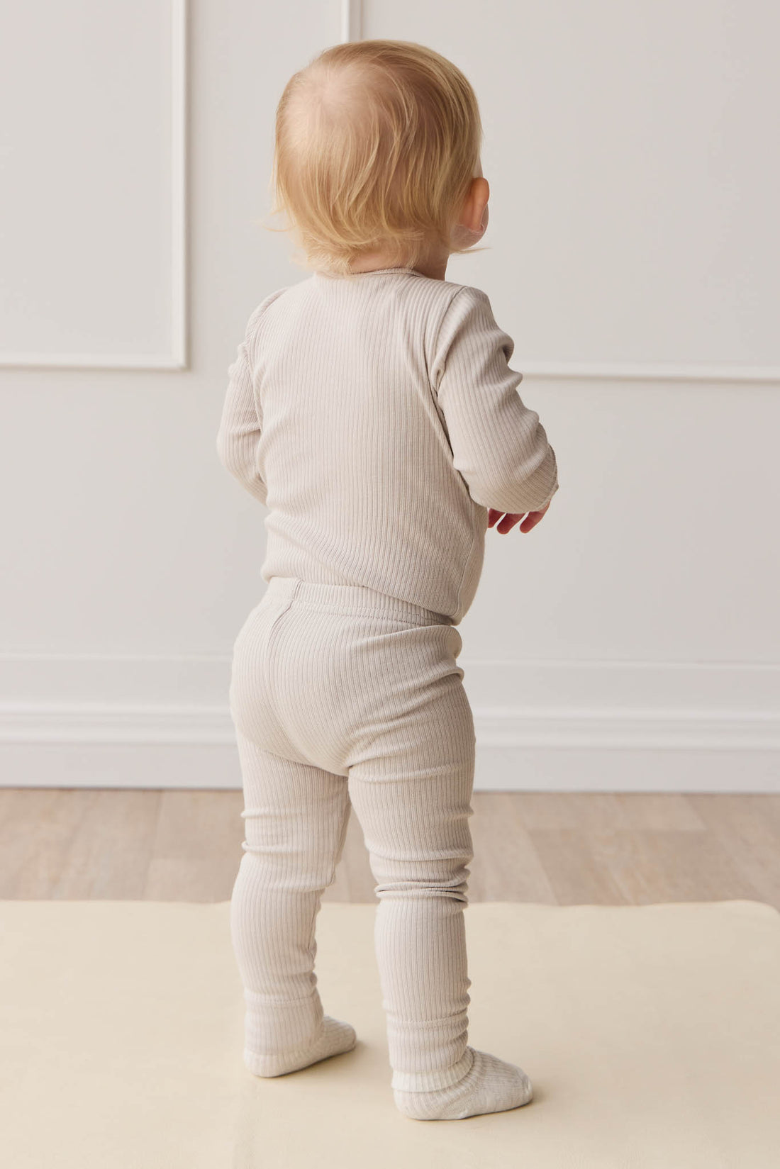 Organic Cotton Modal Long Sleeve Bodysuit - Milford Childrens Bodysuit from Jamie Kay NZ