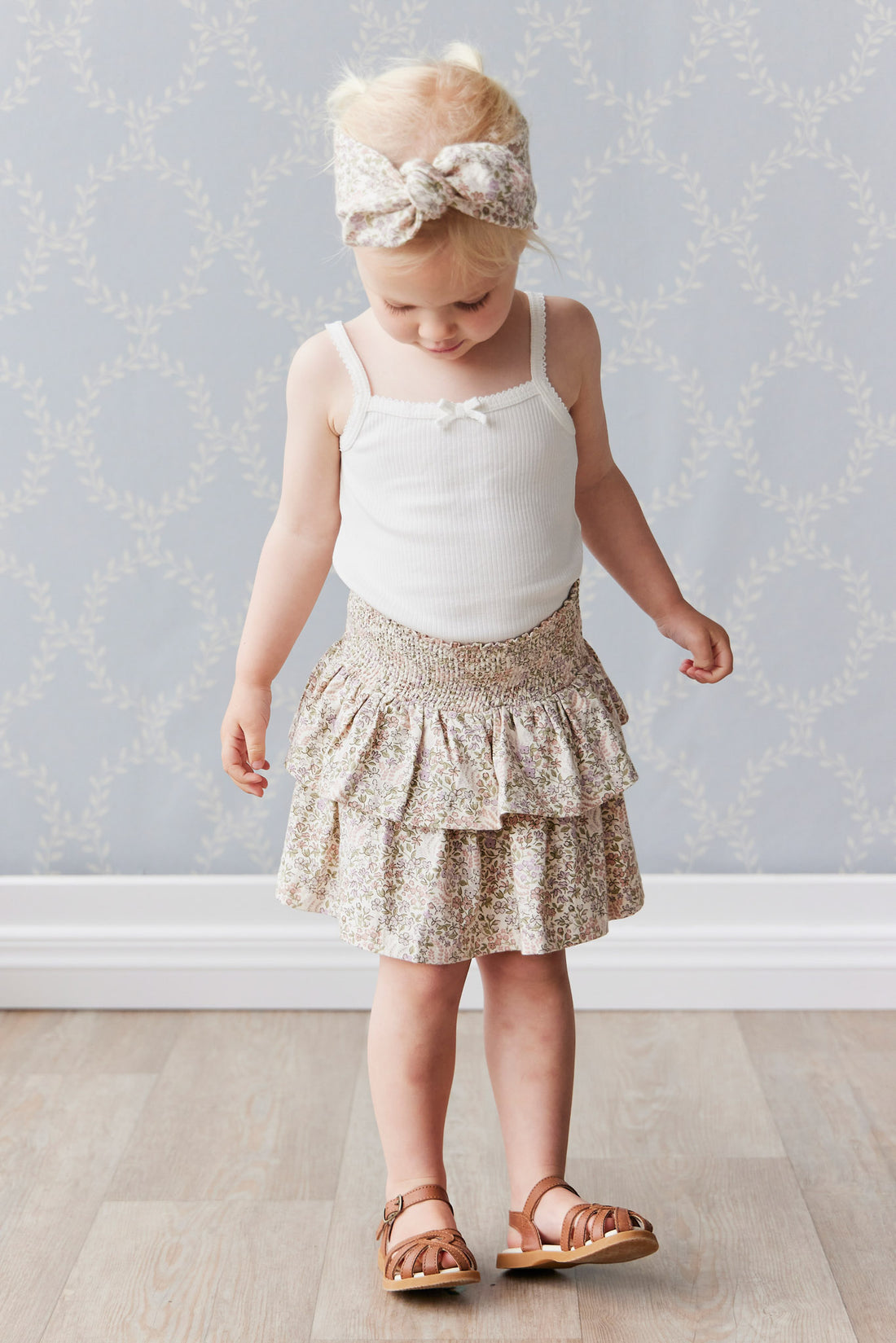 Organic Cotton Ruby Skirt - April Eggnog Childrens Skirt from Jamie Kay NZ