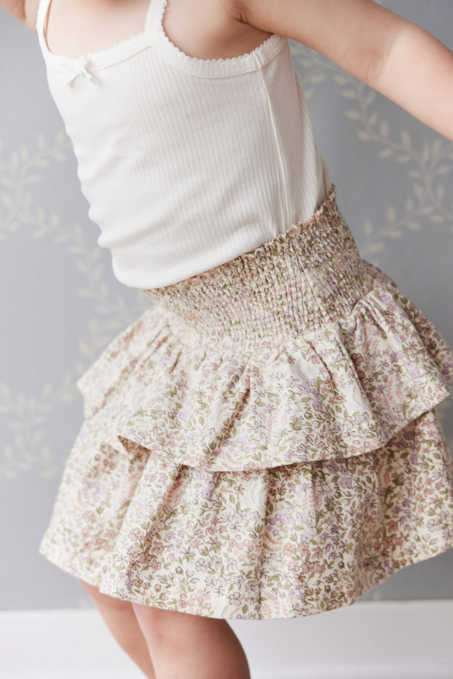 Organic Cotton Ruby Skirt - April Eggnog Childrens Skirt from Jamie Kay NZ