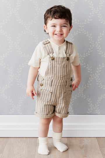 Chase Short Overall - Cashew/Moonstone Childrens Overall from Jamie Kay NZ