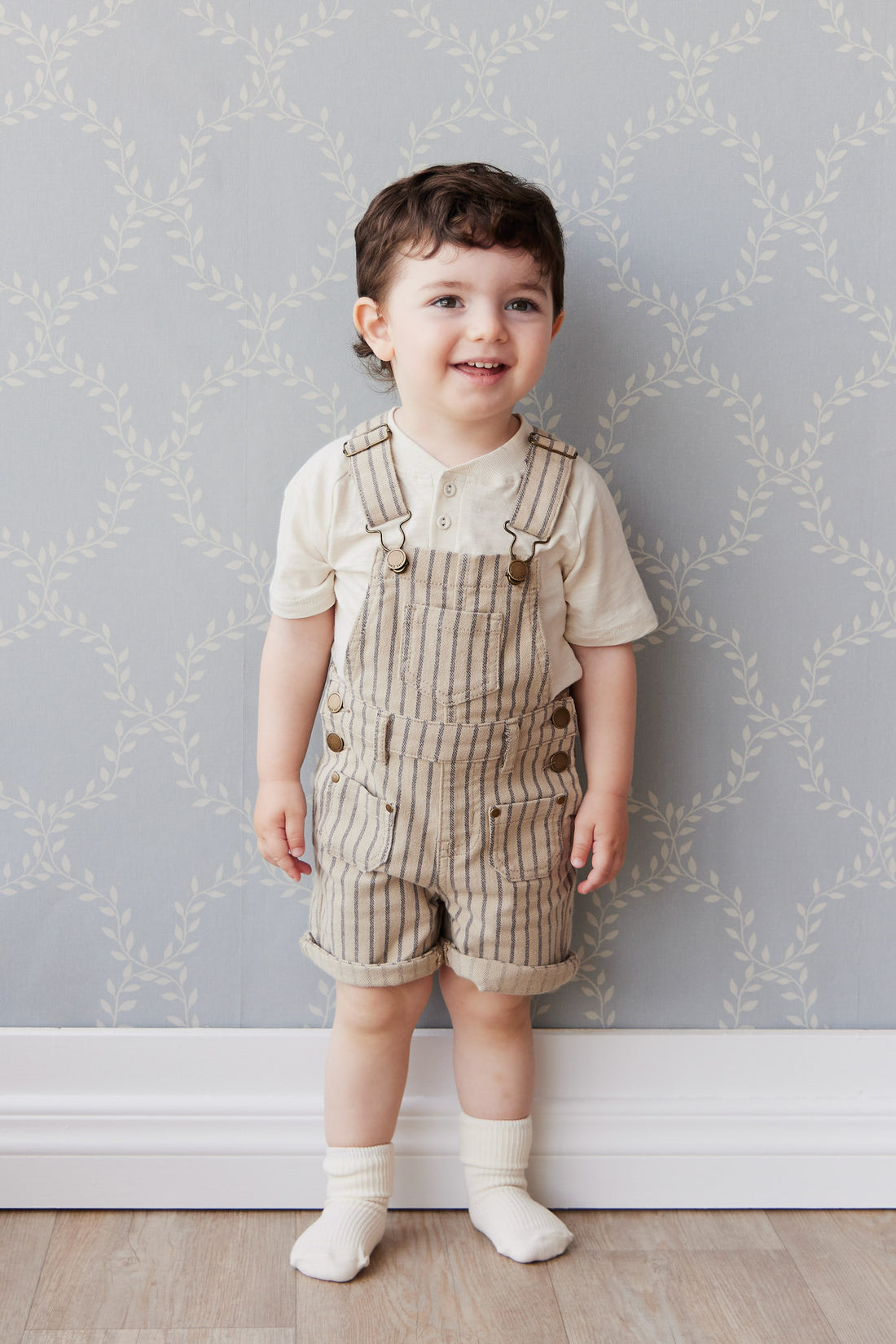 Chase Short Overall - Cashew/Moonstone Childrens Overall from Jamie Kay NZ