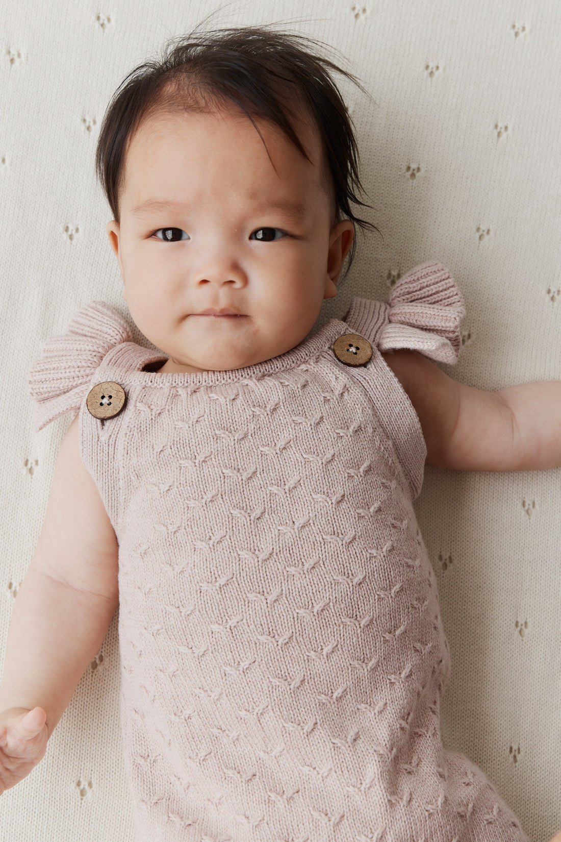 Mia Knitted Onepiece - Ballet Pink Marle Childrens Onepiece from Jamie Kay NZ