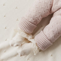 Mia Knitted Onepiece - Ballet Pink Marle Childrens Onepiece from Jamie Kay NZ