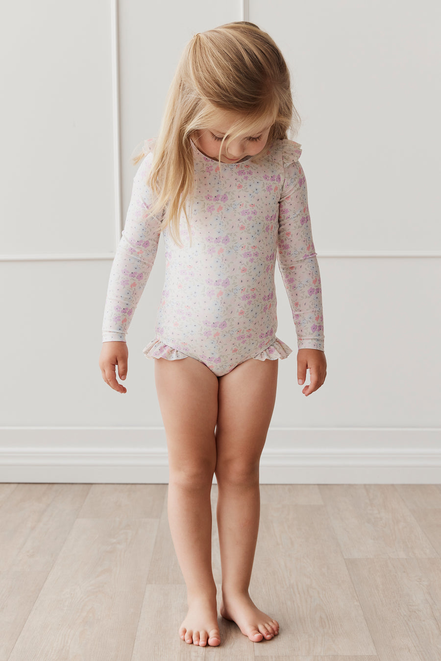 Lily Swimsuit - Fifi Egret Childrens Swimwear from Jamie Kay NZ
