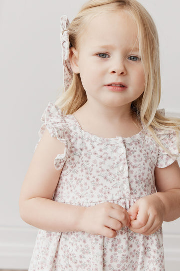 Organic Cotton Sienna Dress - Posy Floral Childrens Dress from Jamie Kay NZ