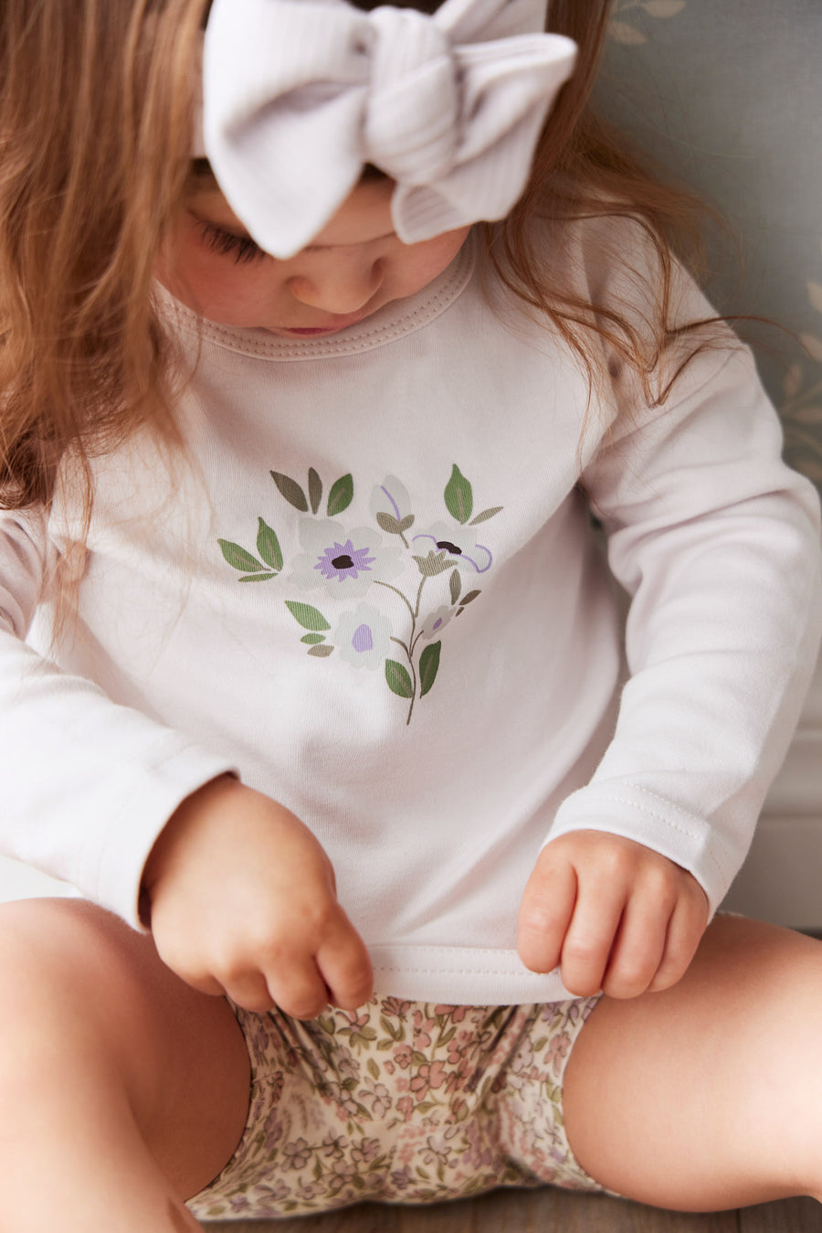 Pima Cotton Marley Long Sleeve Top - Luna Childrens Top from Jamie Kay NZ