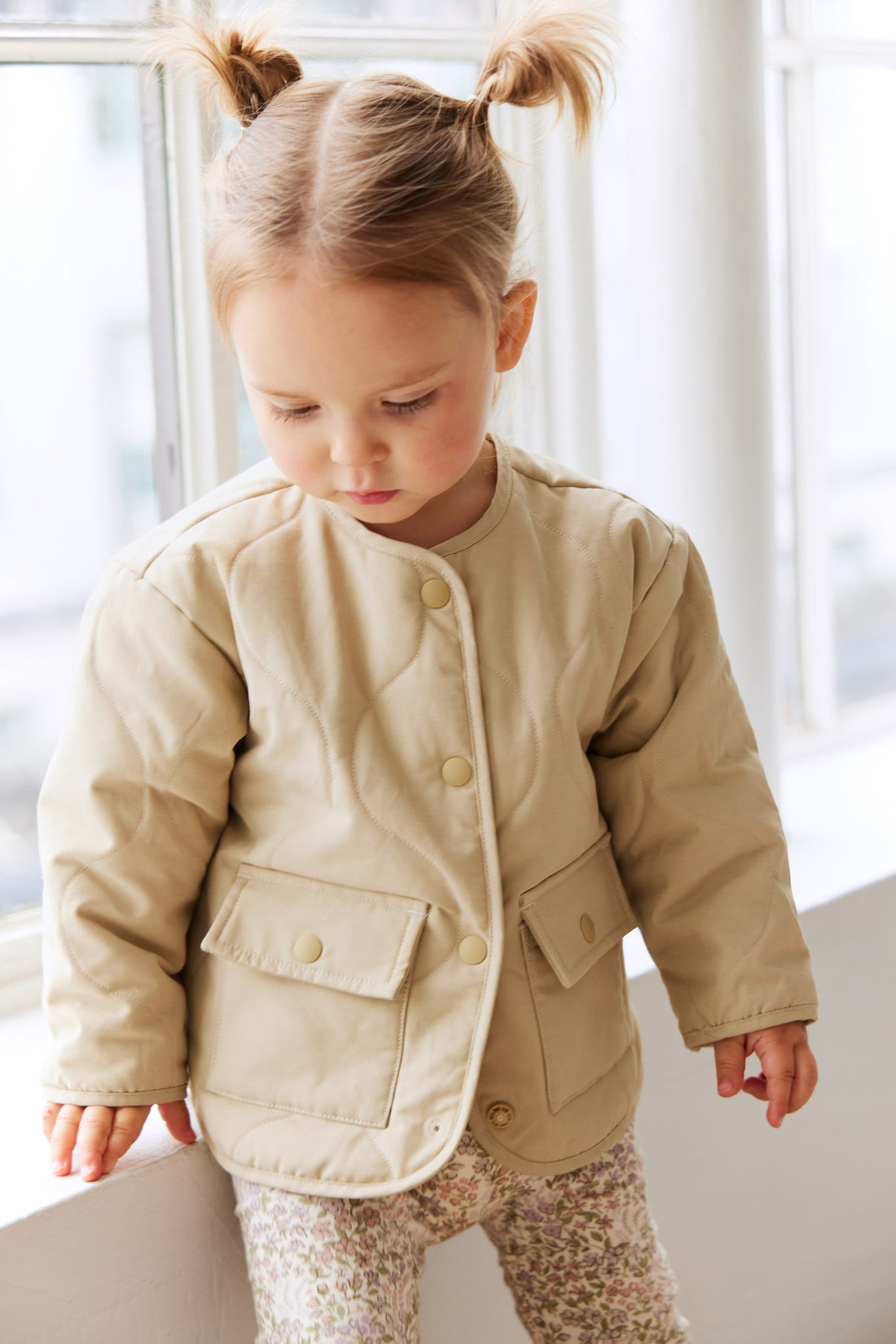 Arie Puffer Jacket - Cashew Childrens Jacket from Jamie Kay NZ