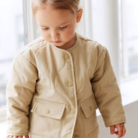 Arie Puffer Jacket - Cashew Childrens Jacket from Jamie Kay NZ