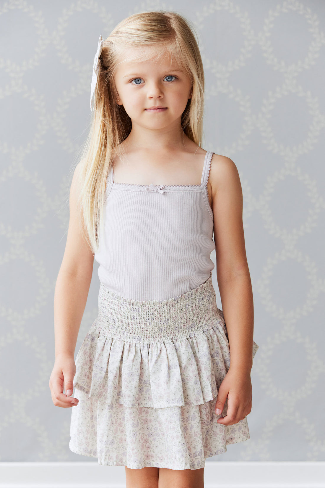 Organic Cotton Samantha Skirt - Fifi Lilac Childrens Skirt from Jamie Kay NZ