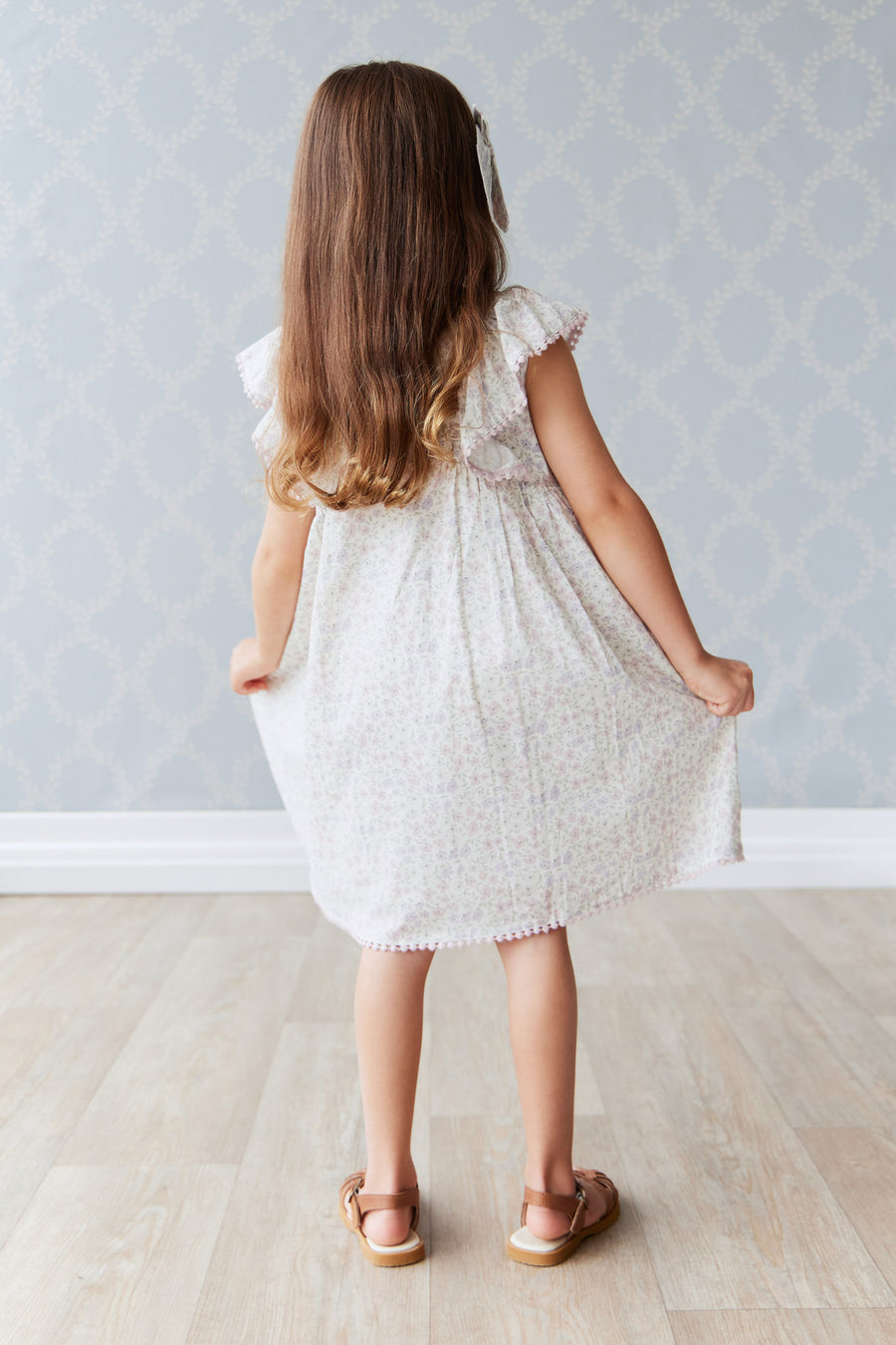 Organic Cotton Gabrielle Dress - Fifi Lilac Childrens Dress from Jamie Kay NZ