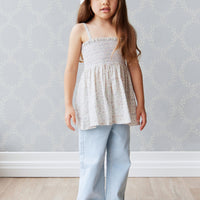 Organic Cotton Mallory Top - Fifi Lilac Childrens Top from Jamie Kay NZ