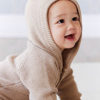 Jack Playsuit - Cashew Marle Childrens Playsuit from Jamie Kay NZ