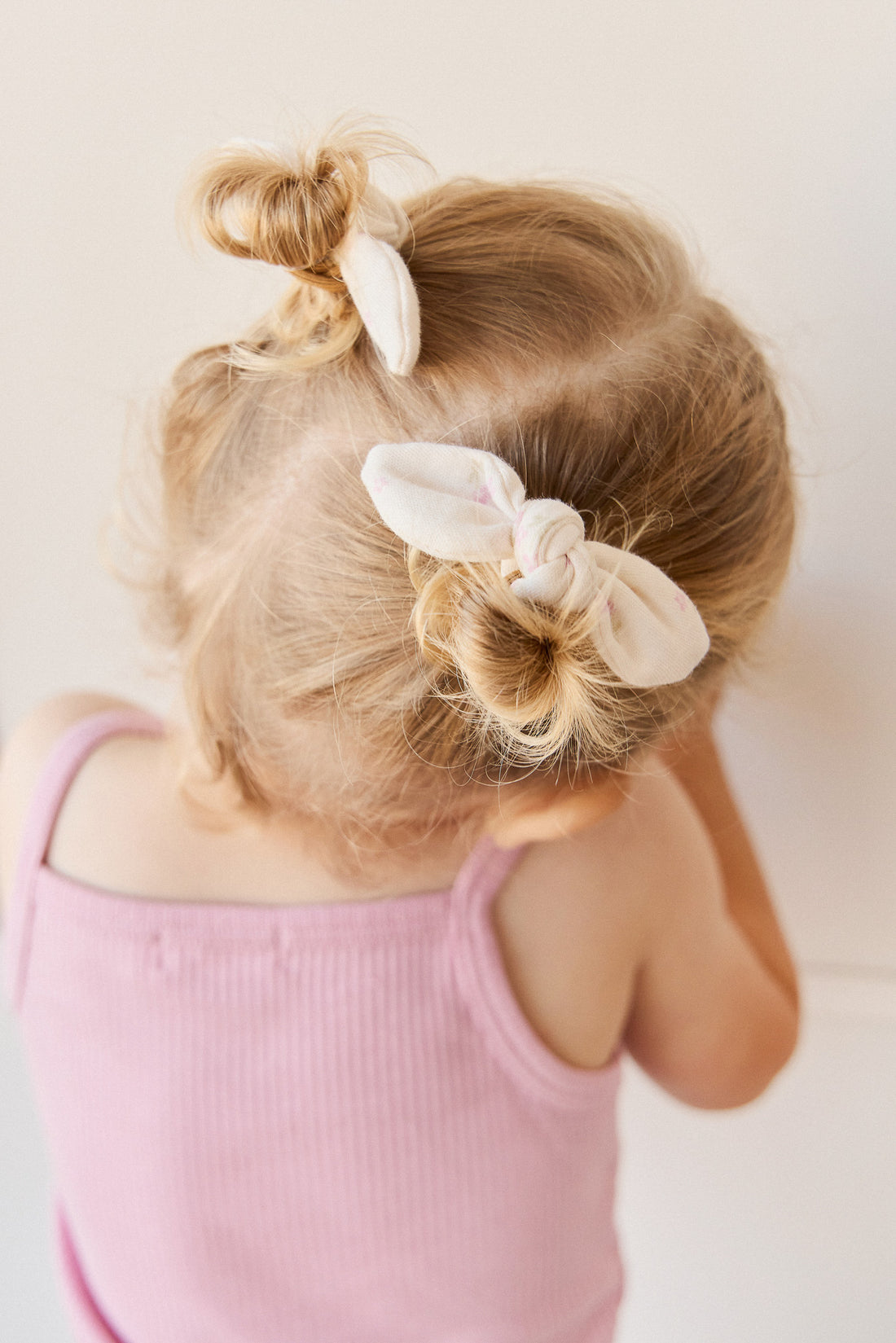 Organic Cotton Dahlia Hairties - Pauline Pink Childrens Bow from Jamie Kay NZ