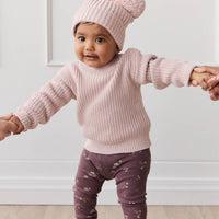 Organic Cotton Modal Everyday Legging - Petite Fleur Childrens Legging from Jamie Kay NZ