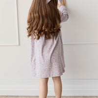 Organic Cotton Poppy Dress - Lulu Bloom Iris Childrens Dress from Jamie Kay NZ