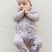 Organic Cotton Melanie Onepiece - Lulu Bloom Iris Childrens Onepiece from Jamie Kay NZ