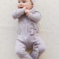 Organic Cotton Melanie Onepiece - Lulu Bloom Iris Childrens Onepiece from Jamie Kay NZ