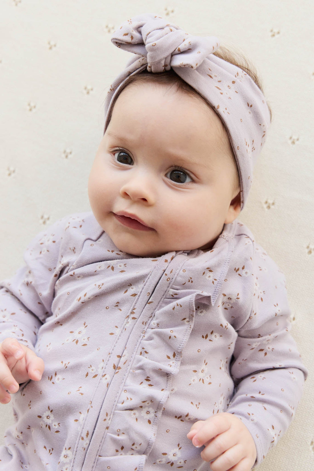 Organic Cotton Melanie Onepiece - Lulu Bloom Iris Childrens Onepiece from Jamie Kay NZ