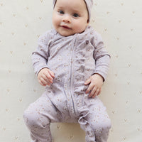 Organic Cotton Melanie Onepiece - Lulu Bloom Iris Childrens Onepiece from Jamie Kay NZ