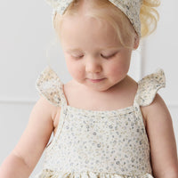 Organic Cotton Kaia Top - Dainty Egret Blues Childrens Top from Jamie Kay NZ