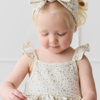 Organic Cotton Kaia Top - Dainty Egret Blues Childrens Top from Jamie Kay NZ