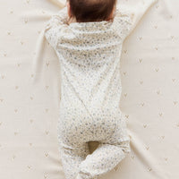 Organic Cotton Melanie Onepiece - Dainty Egret Blues Childrens Onepiece from Jamie Kay NZ