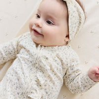 Organic Cotton Melanie Onepiece - Dainty Egret Blues Childrens Onepiece from Jamie Kay NZ