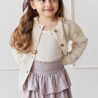 Organic Cotton Ruby Skirt - Lulu Bloom Iris Childrens Skirt from Jamie Kay NZ