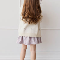 Organic Cotton Ruby Skirt - Lulu Bloom Iris Childrens Skirt from Jamie Kay NZ