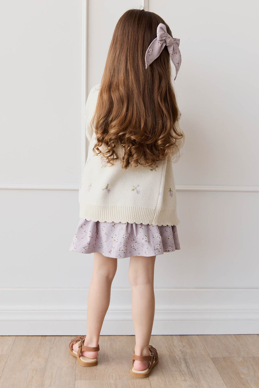 Organic Cotton Ruby Skirt - Lulu Bloom Iris Childrens Skirt from Jamie Kay NZ