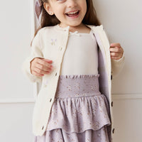 Organic Cotton Ruby Skirt - Lulu Bloom Iris Childrens Skirt from Jamie Kay NZ