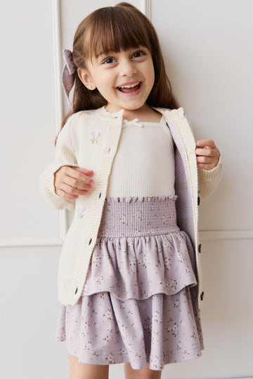 Organic Cotton Ruby Skirt - Lulu Bloom Iris Childrens Skirt from Jamie Kay NZ
