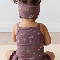 Organic Cotton Modal Bridget Singlet Bodysuit - Petite Fleur Childrens Bodysuit from Jamie Kay NZ