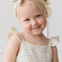 Organic Cotton Headband - Dainty Egret Blues Childrens Headband from Jamie Kay NZ