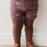 Organic Cotton Modal Everyday Bike Short - Petite Fleur Childrens Short from Jamie Kay NZ