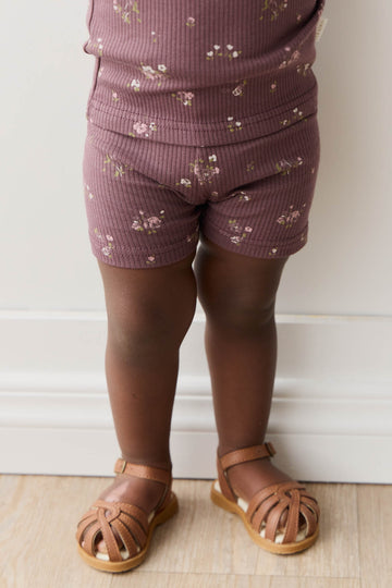 Organic Cotton Modal Everyday Bike Short - Petite Fleur Childrens Short from Jamie Kay NZ