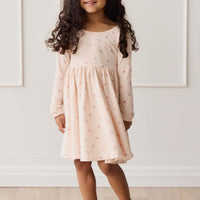 Organic Cotton Tallulah Dress - Meredith Morganite Childrens Dress from Jamie Kay NZ